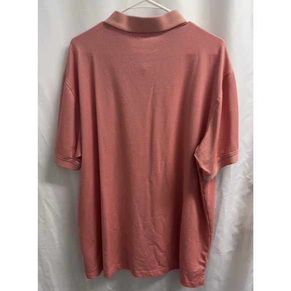 Member's Mark Men's Short Sleeve Stetch Cotton Pique Polo XXL Coral - Picture 2 of 6